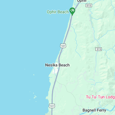 Nesika Beach surf map