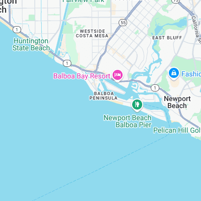 Newport Point surf map