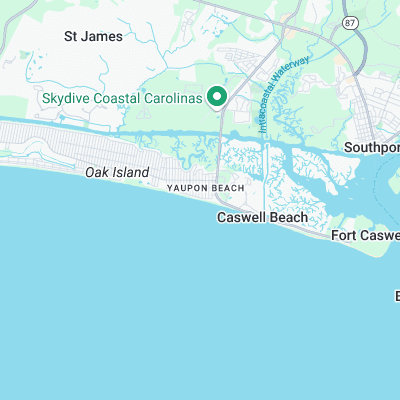 Oak Island surf map