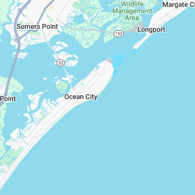 Ocean City - 5th Street surf map