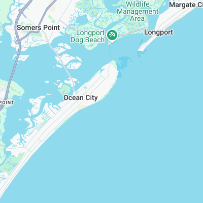 Ocean City - 5th Street surf map