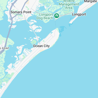 Ocean City - 7th Street surf map