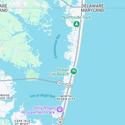 Ocean City surf map