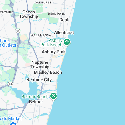 Ocean Grove surf map