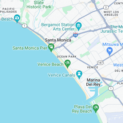 Ocean Park, Santa Monica surf map