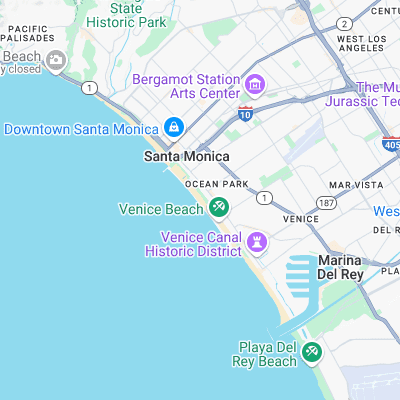 Ocean Park, Santa Monica surf map