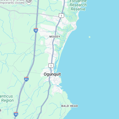 Ogunquit Beach surf map