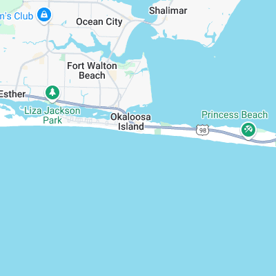 Okaloosa Pier surf map