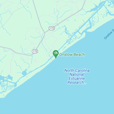 Onslow Beach surf map