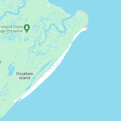 Ossabaw Island surf map
