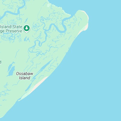 Ossabaw Island surf map