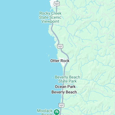 Otter Rock surf map