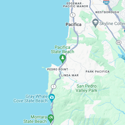 Pacifica surf map