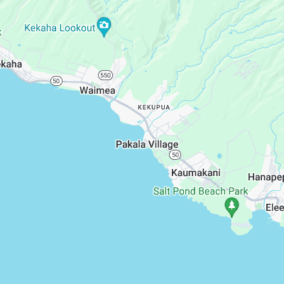 Pakala surf map