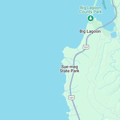 Patricks Point State Park surf map