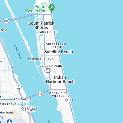 Pelican Beach Park surf map