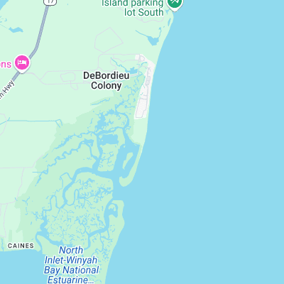 Pelican Poles surf map