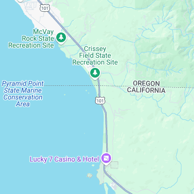 Pelican State Beach surf map