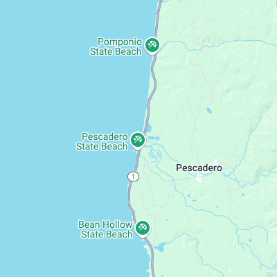 Pescadero State Beach surf map