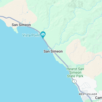 Pico Creek surf map