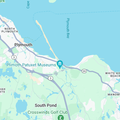 Plymouth Beach surf map