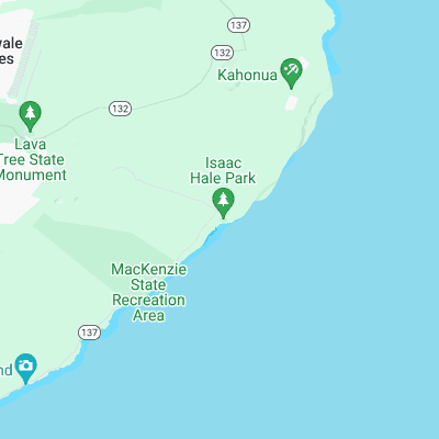 Pohoiki surf map