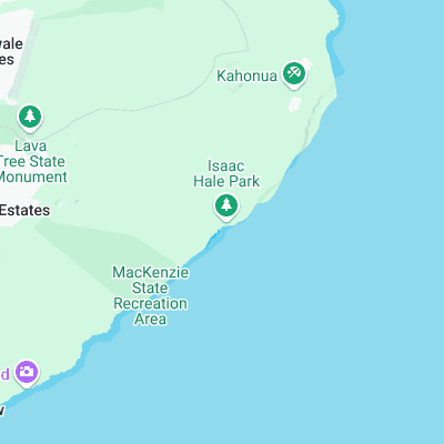 Pohoiki surf map