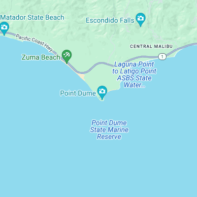 Point Dume surf map