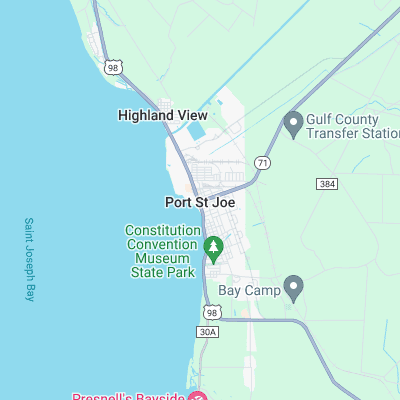 Port St.joe Cape surf map