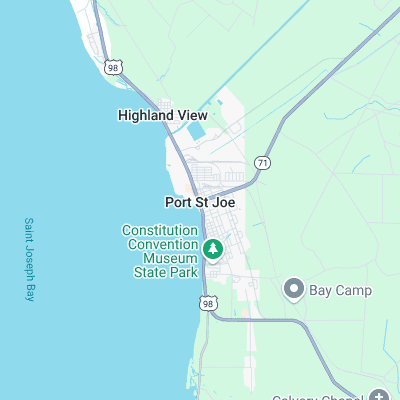 Port St.joe Cape surf map