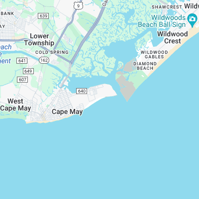Poverty Beach surf map