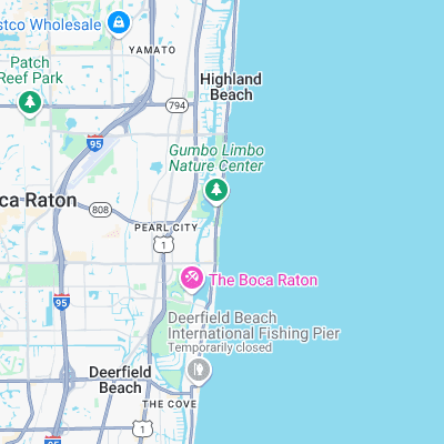 Red Reef Park surf map