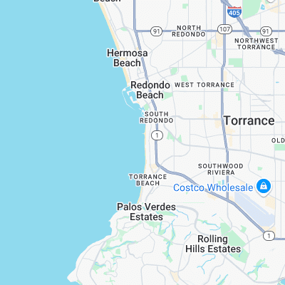 Redondo Beach surf map
