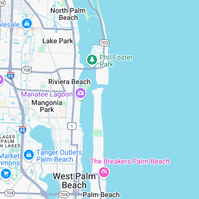 Reef Road surf map