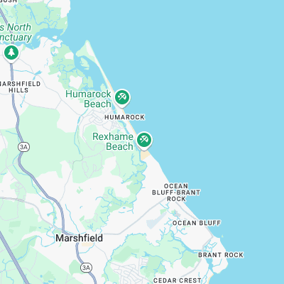 Rexhame Beach surf map