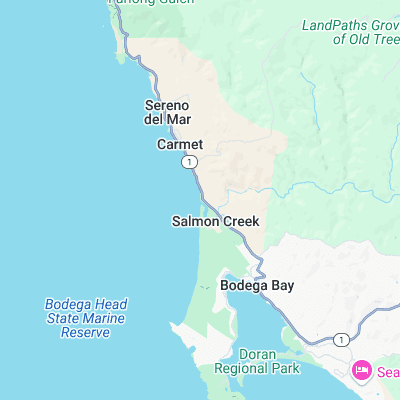 Salmon Creek surf map