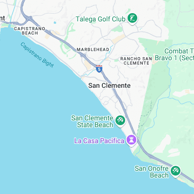 San Clemente Pier surf map