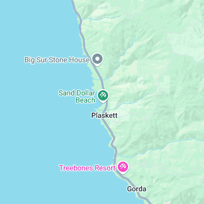 Sand Dollar Beach surf map