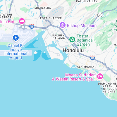 Sand Island surf map