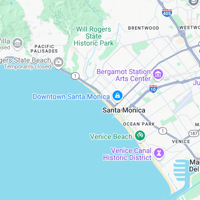 Santa Monica Jetties surf map