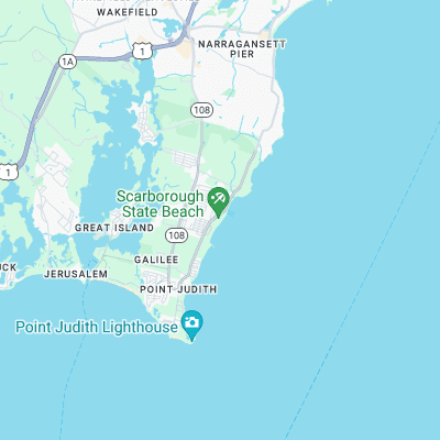Scarborough Beach surf map