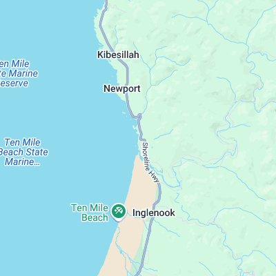 Seaside Creek surf map