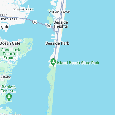 Seaside Park surf map