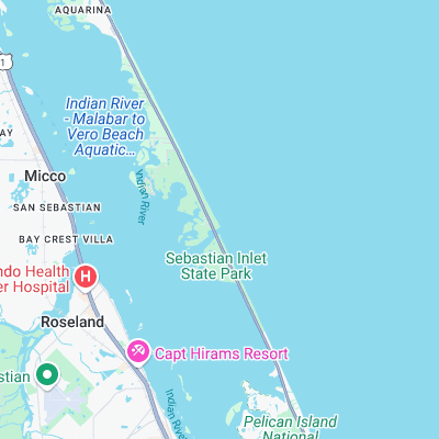 Sebastian Inlet surf map