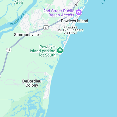 South End surf map