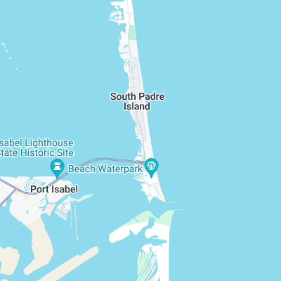 South Padre Island surf map