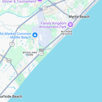 Springmaid Pier surf map