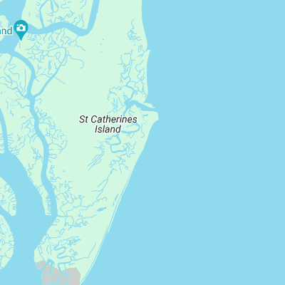 St Catherines Island surf map