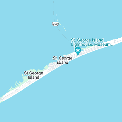 St. George Island surf map