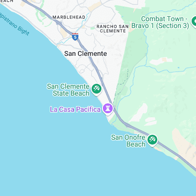 San Clemente State Park surf map